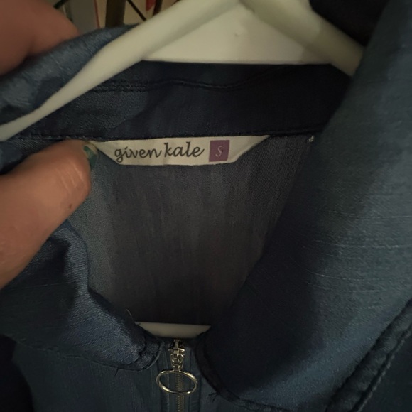 Given Kale Anthropologie Denim Short Sleeve Dress - Picture 2 of 6